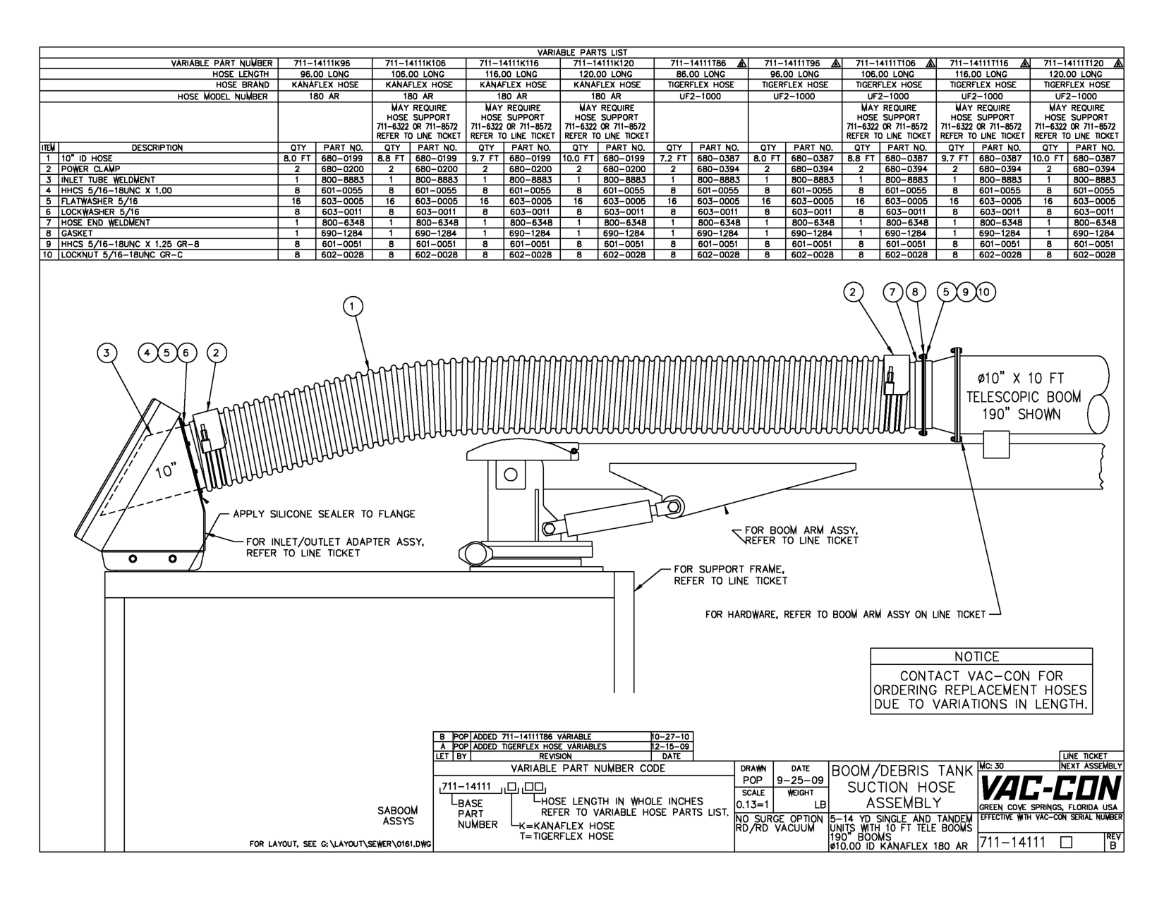 For Hardware, Refer To Boom Arm Assy On Line Ticket