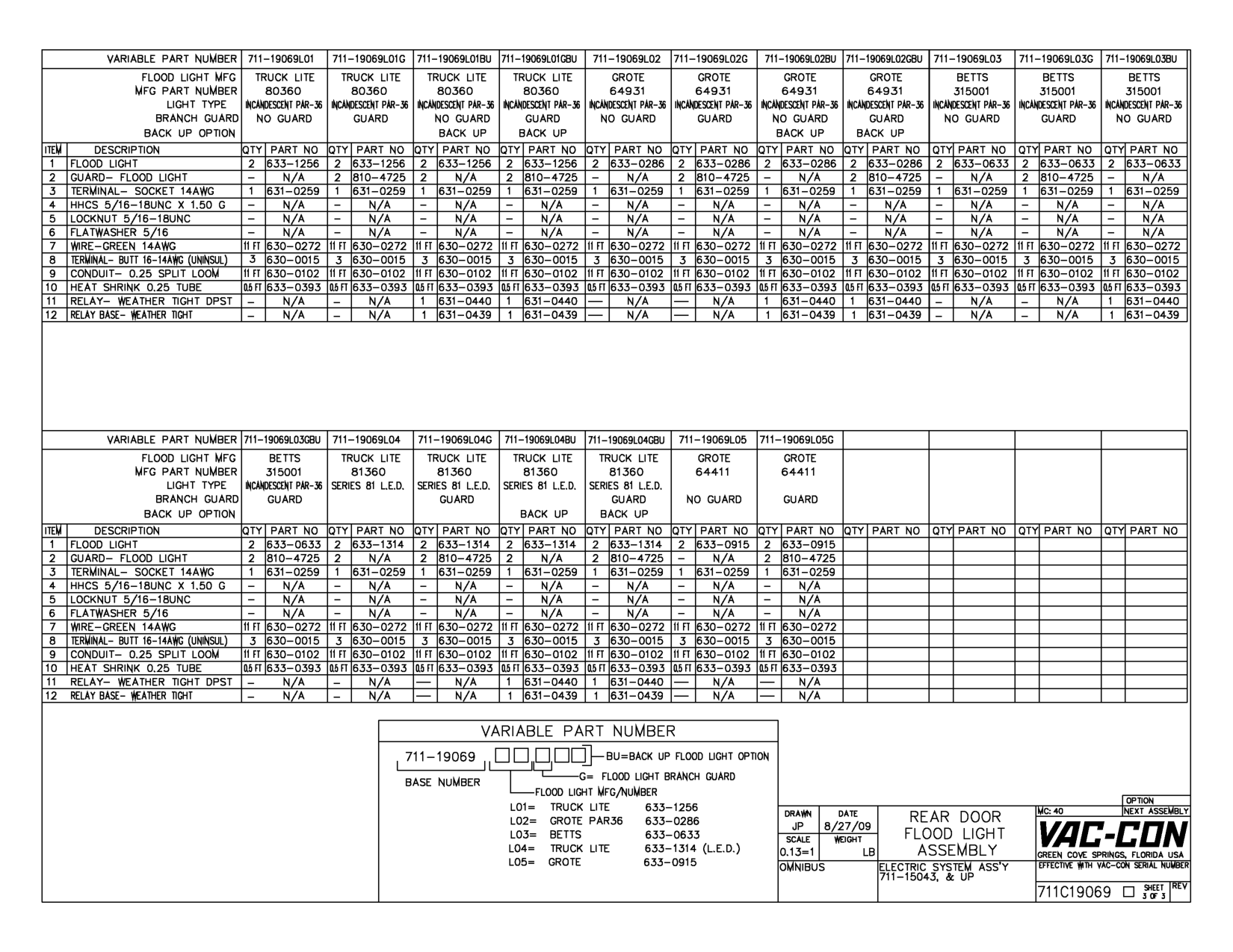 01 G 711-19069L01 BU (711-19069L)