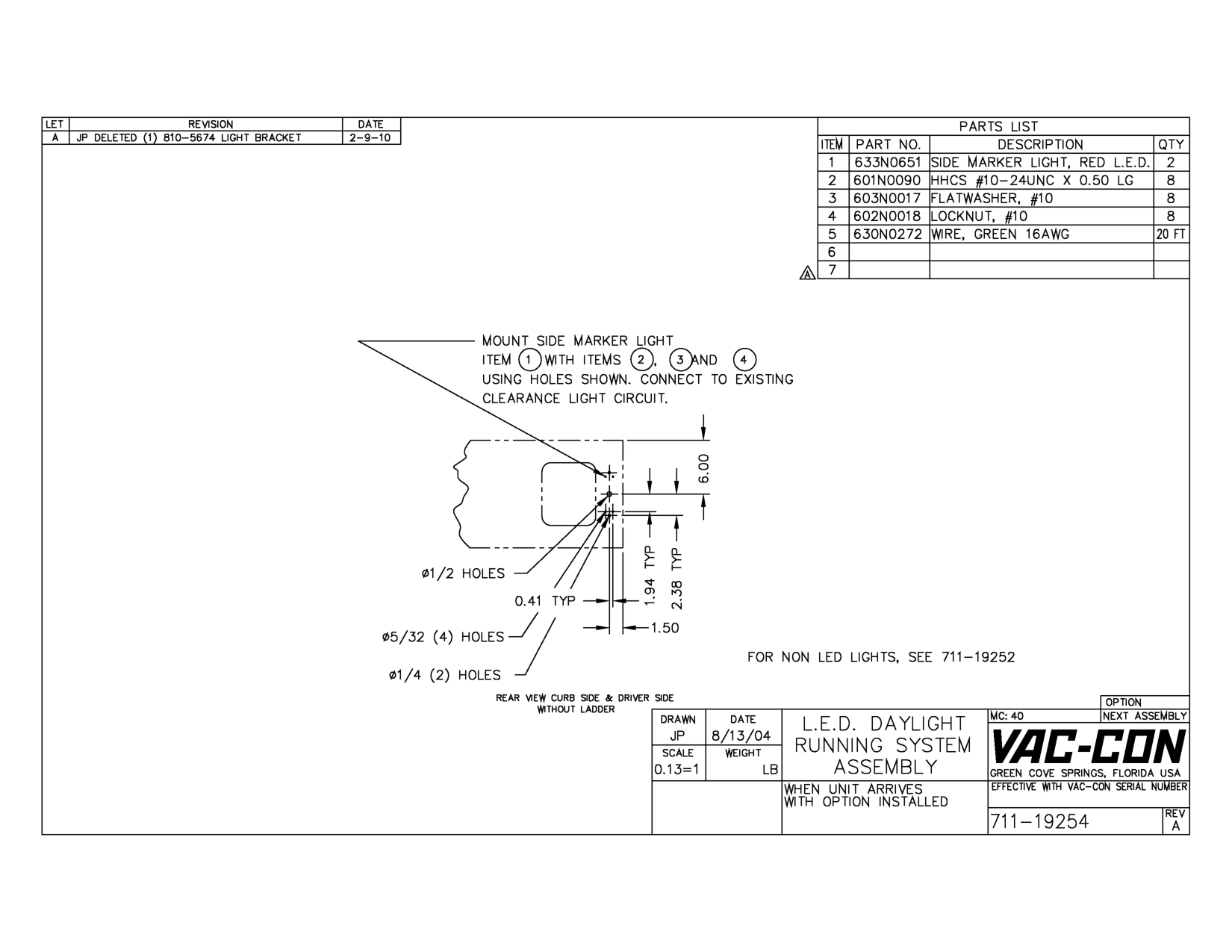 A I Jp Deleted (1) 810-5674 Light Bracket