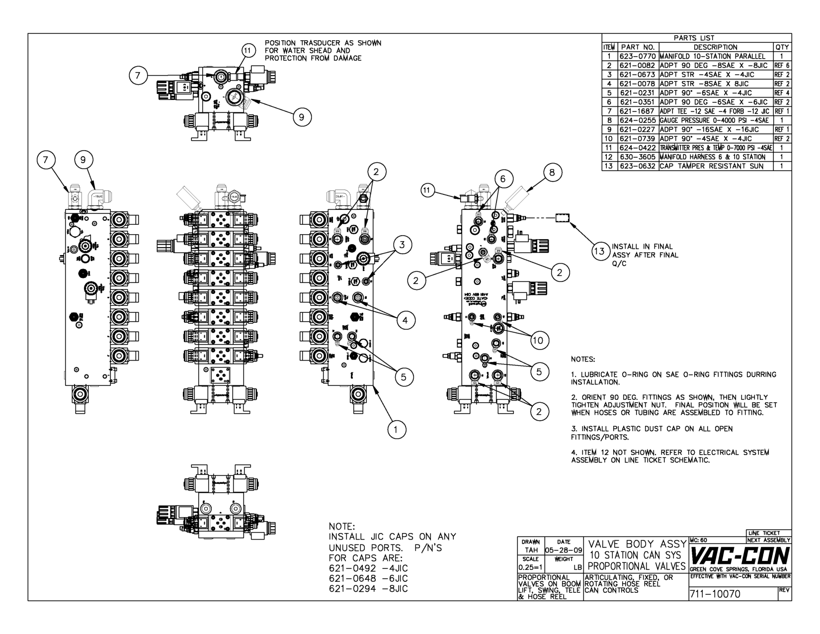 POSITION TRASDUCER AS SHOWN