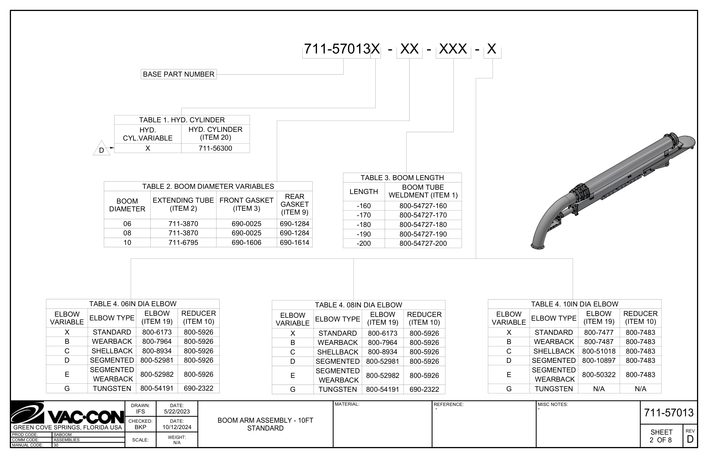 Telescopic Assembly 10 Foot