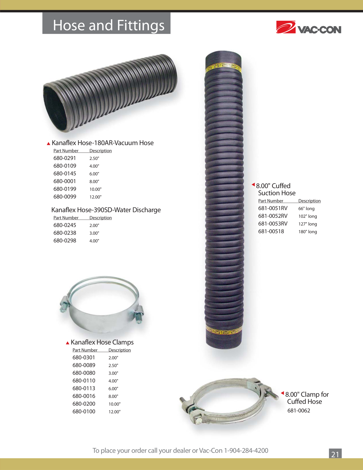 Hose 8 In Abrasion Resistant (
