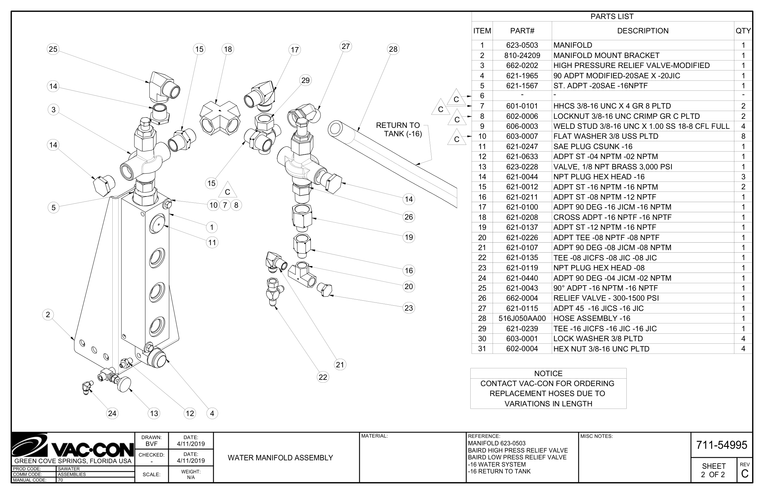 High Pr. Relief Valve-Modified