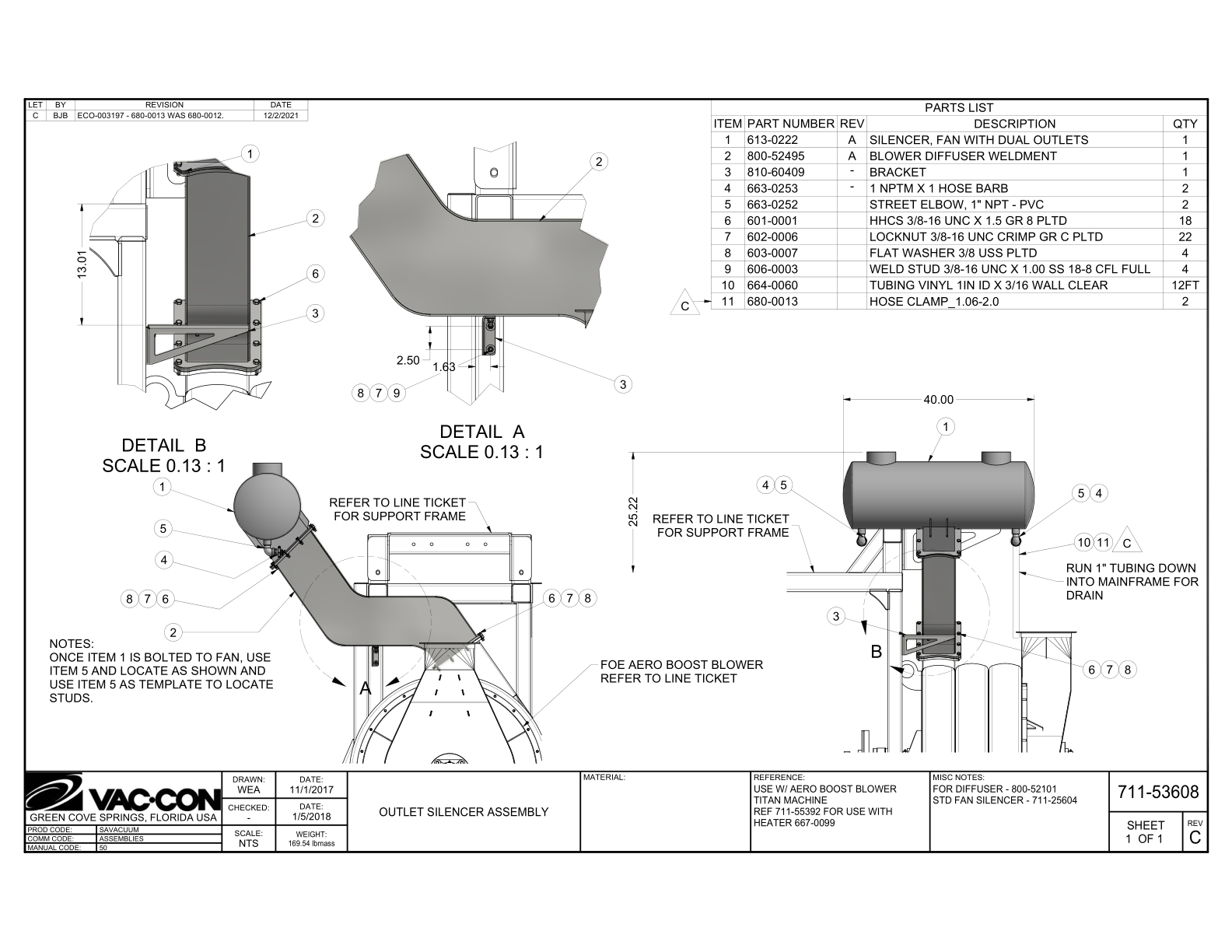 Outlet Silencer Assembly
