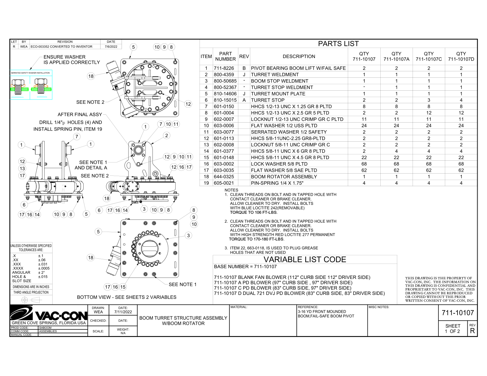 Boom Turret Structure W/ Boom 