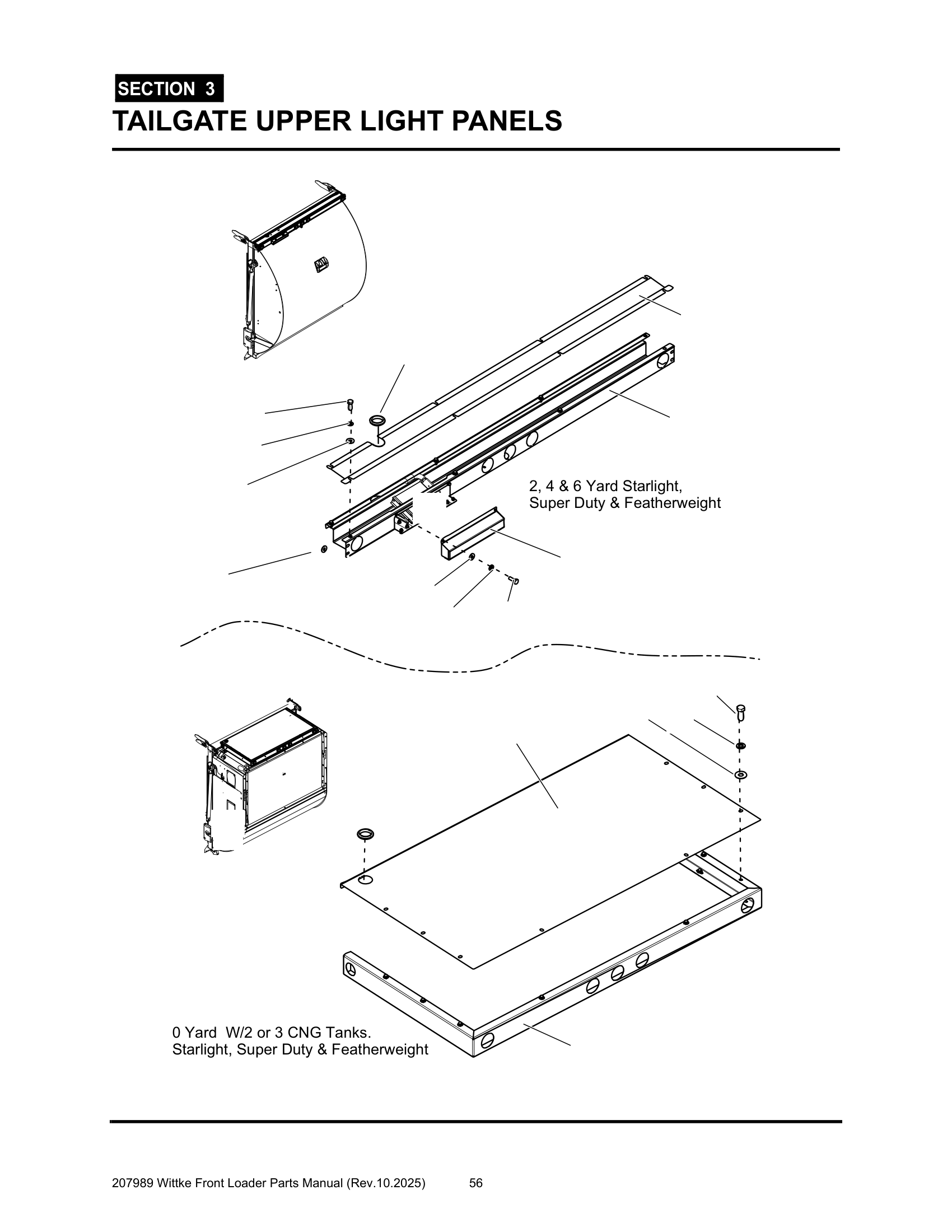 Tailgate Upper Light Panels