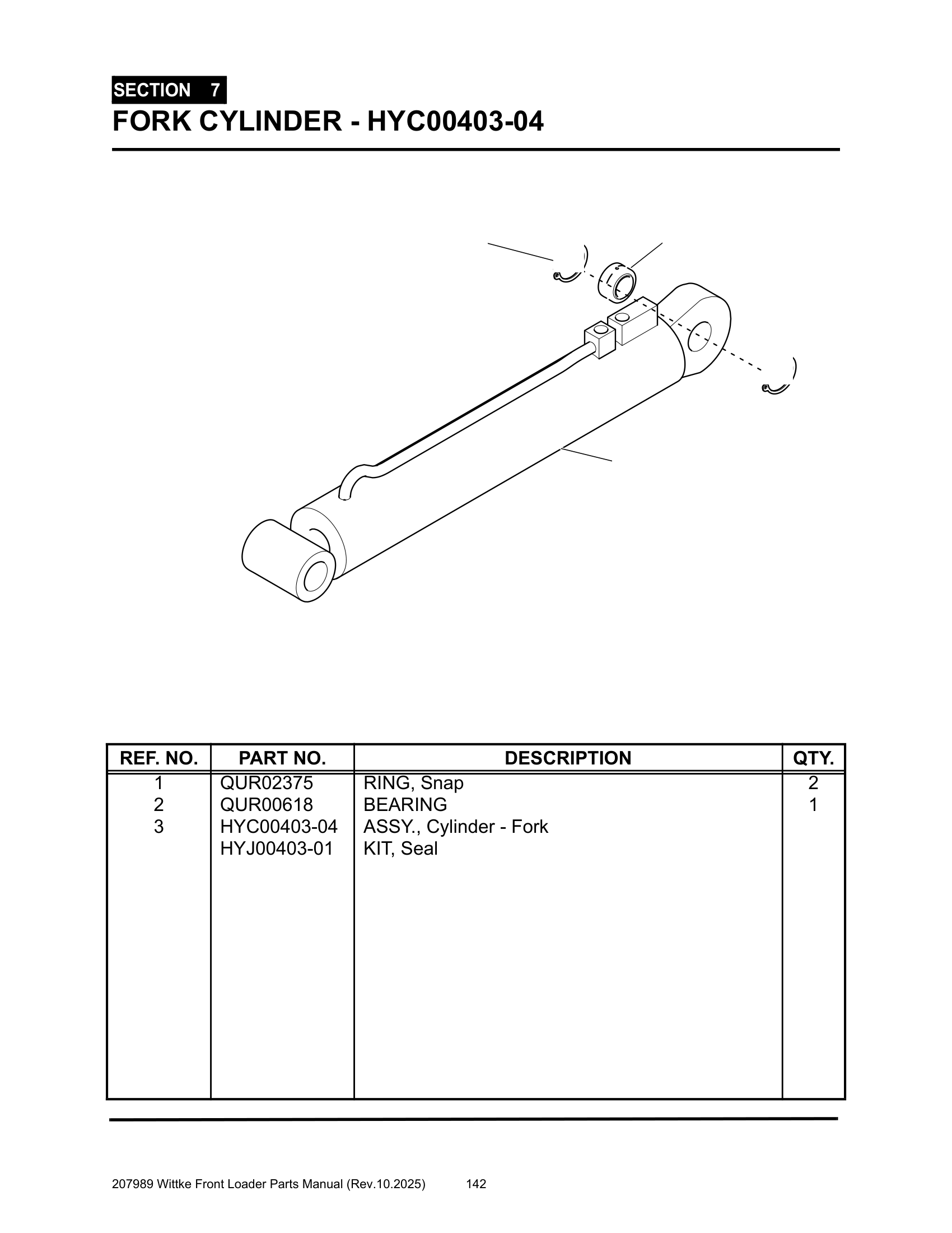 Lift Arm Cylinder