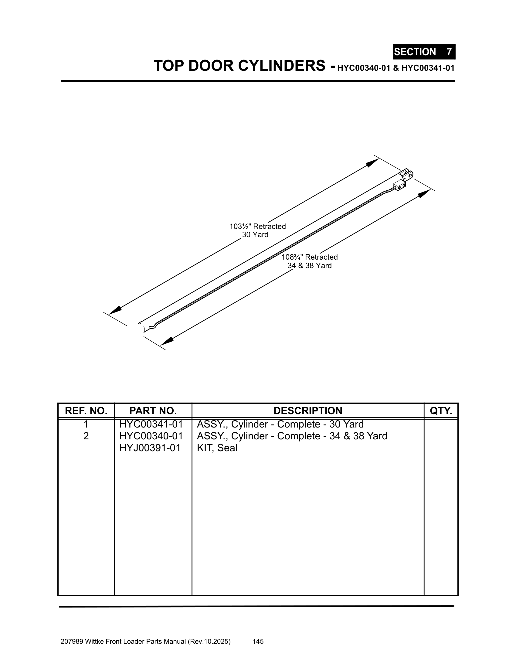 Tailgate Open/Lock Cylinder