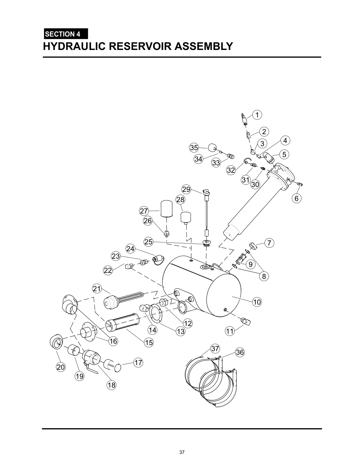 HYDRAULIC RESERVOIR ASSEMBLY