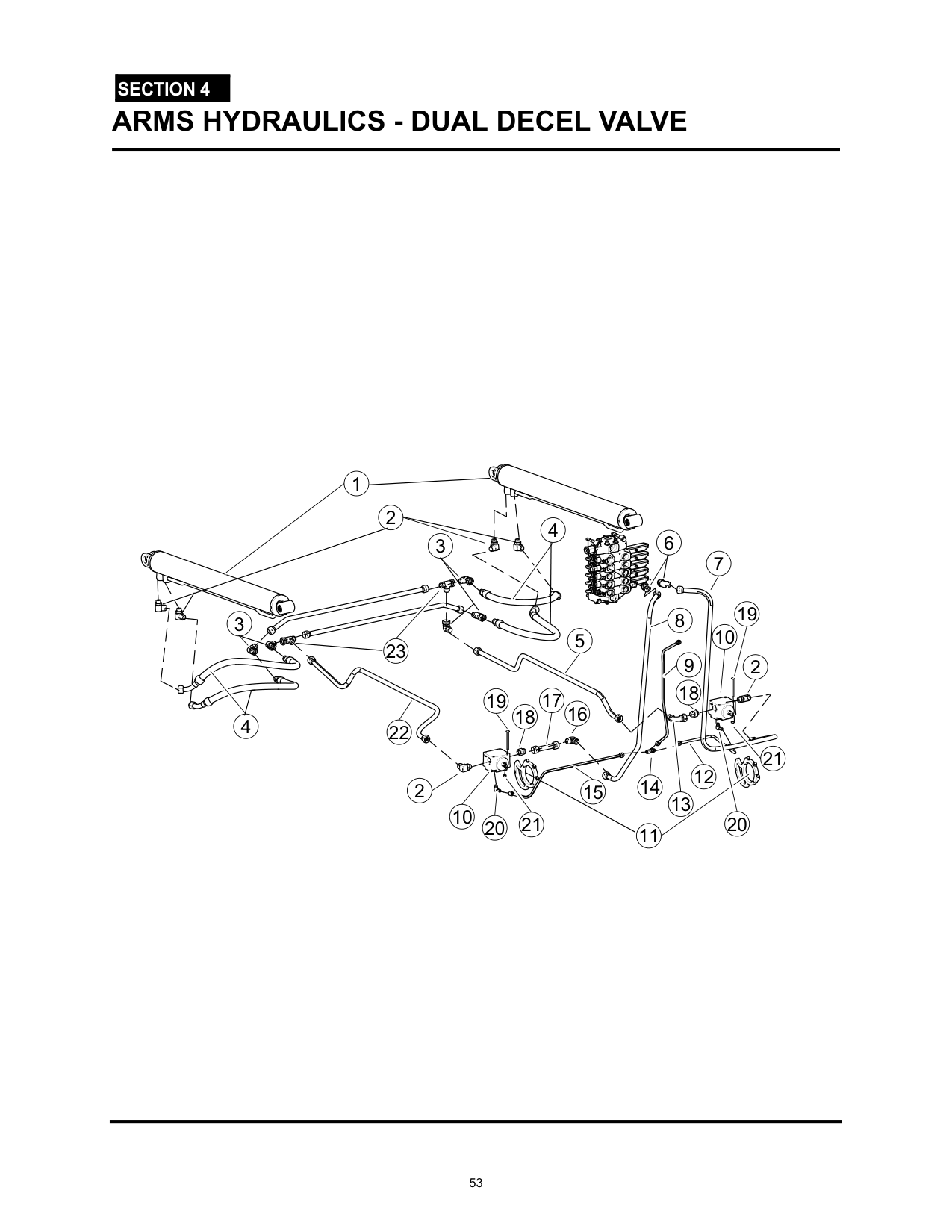 ARMS HYDRAULICS - DUAL DECEL VALVE